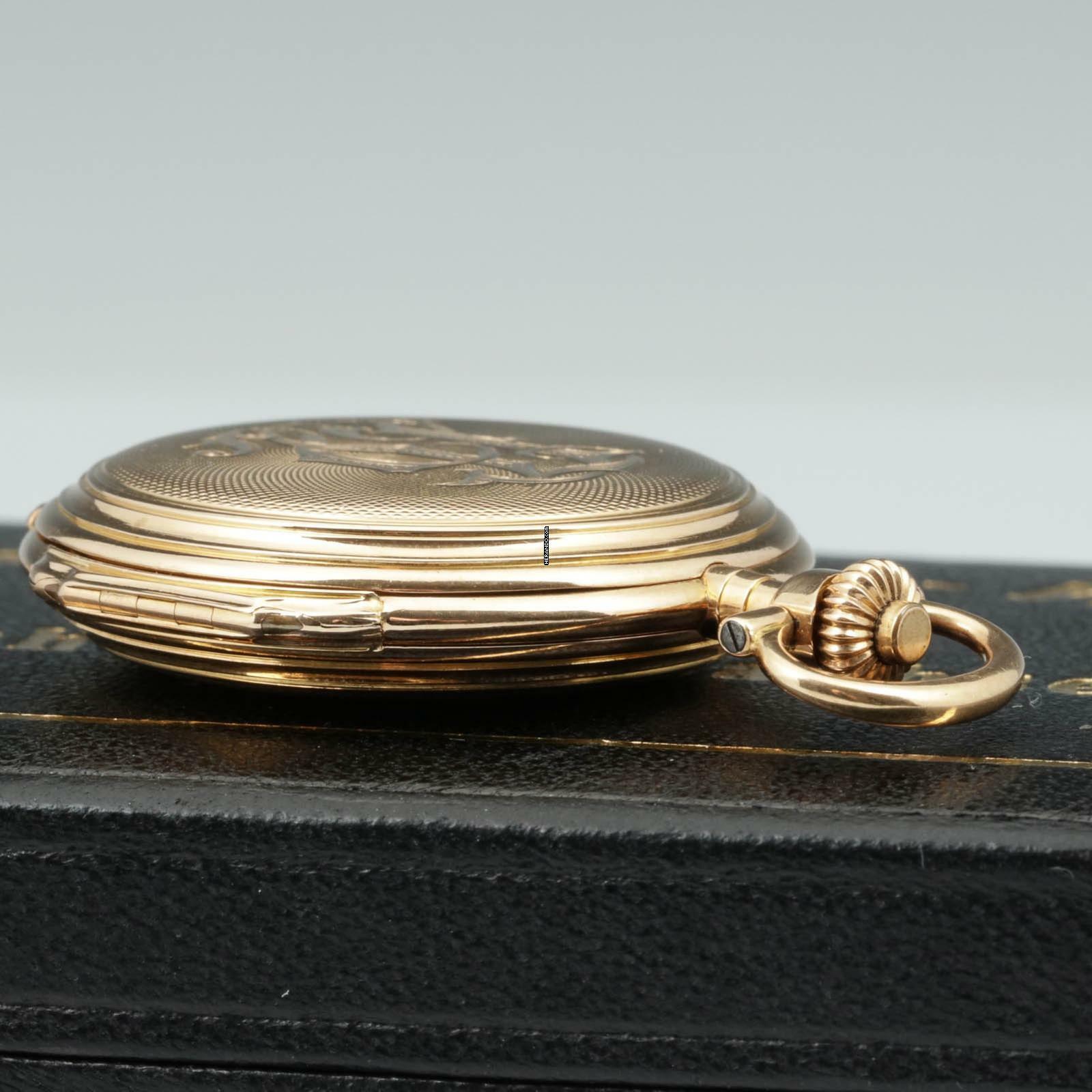 Thumbnail von Glashütter Uhrenfabrik Union Glashütte in Sachsen Louis XV Savonette 18k Gold exzellente Qualität sehr schöner Zustand 1910