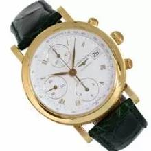Thumbnail von Longines Chronograph Date Ernest Francillon yellow gold 18KT Full Set NEW 2004’s </h1>