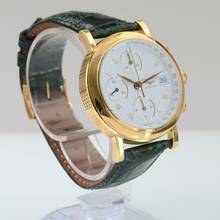 Thumbnail von Longines Chronograph Date Ernest Francillon yellow gold 18KT Full Set NEW 2004’s </h1>