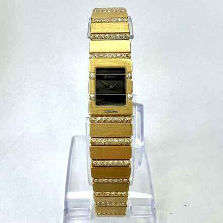  Piaget Polo Quartz 14mm 18K Yellow Gold FACTORY DIAMONDS Watch </h1> 