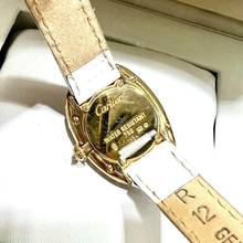 Thumbnail von Cartier Baignoire Quartz 18K Yellow Gold 23mm 3.2TCW Diamond Watch </h1>