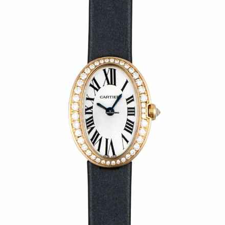  Cartier Baignoire 18K Rose Gold ~1TCW Diamond Watch NEW Model </h1> 