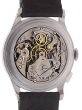 Thumbnail von Venus Gents / Unisex 1-Button Chronograph Wristwatch medium / small size manual wind Mono – Poussoir </h1>