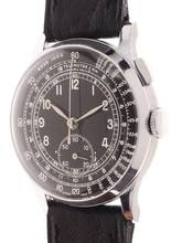 Thumbnail von Venus Gents / Unisex 1-Button Chronograph Wristwatch medium / small size manual wind Mono – Poussoir </h1>
