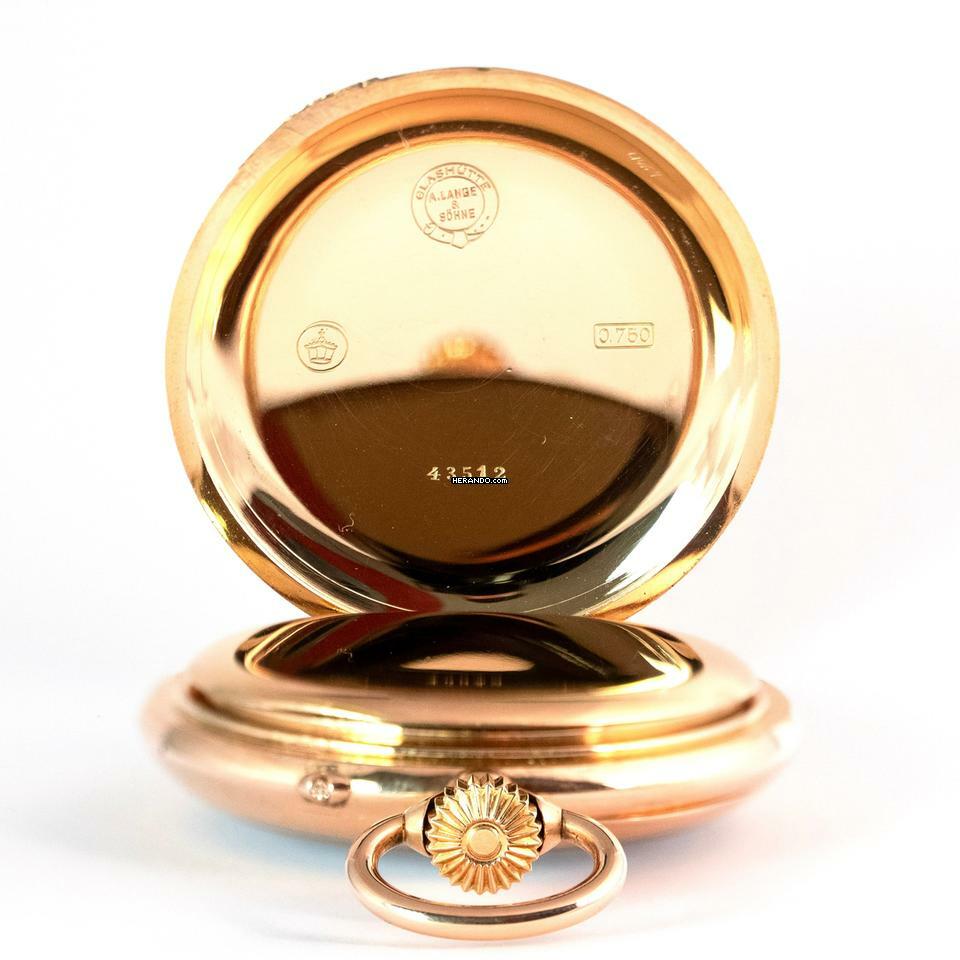 Thumbnail von A. Lange & Söhne Taschenuhr 1 A Ausführung Handaufzug 750/000 Rotgold 56 mm 1901 </h1>