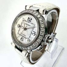 Thumbnail von Cartier Pasha Automatic 35mm Steel 2.33TCW DIAMOND Watch </h1>