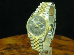 Thumbnail von Rolex Datejust 36 18kt Gold/stahl Automatic Herrenuhr / 2021 Wimbledon / 126233 </h1>
