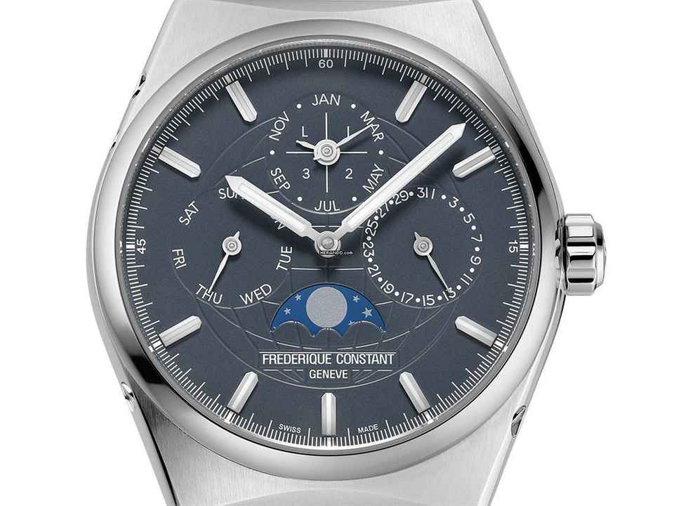  Frederique Constant Manufacture Slimline Perpetual Calendar Highlife Perpetual Calendar Ref.FC-775BL4NH6B Full Set Neu 
