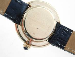 Thumbnail von Cartier 18 Karat Gelbgold Ellipse Paris Dial Handaufzug Damenuhr 26 mm </h1>