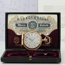Thumbnail von A. Lange & Söhne 18k Gold 1A Gangprüfung der Sternwarte Original Box Savonette Taschenuhr 1904 Mit Zertifikat des Deutschen Uhrenmuseum in Glashütte