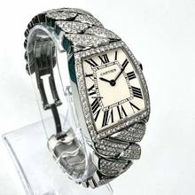 Thumbnail von Cartier La Dona de Cartier 2835 Quartz 28mm Steel 6.08TCW Diamond Watch </h1>