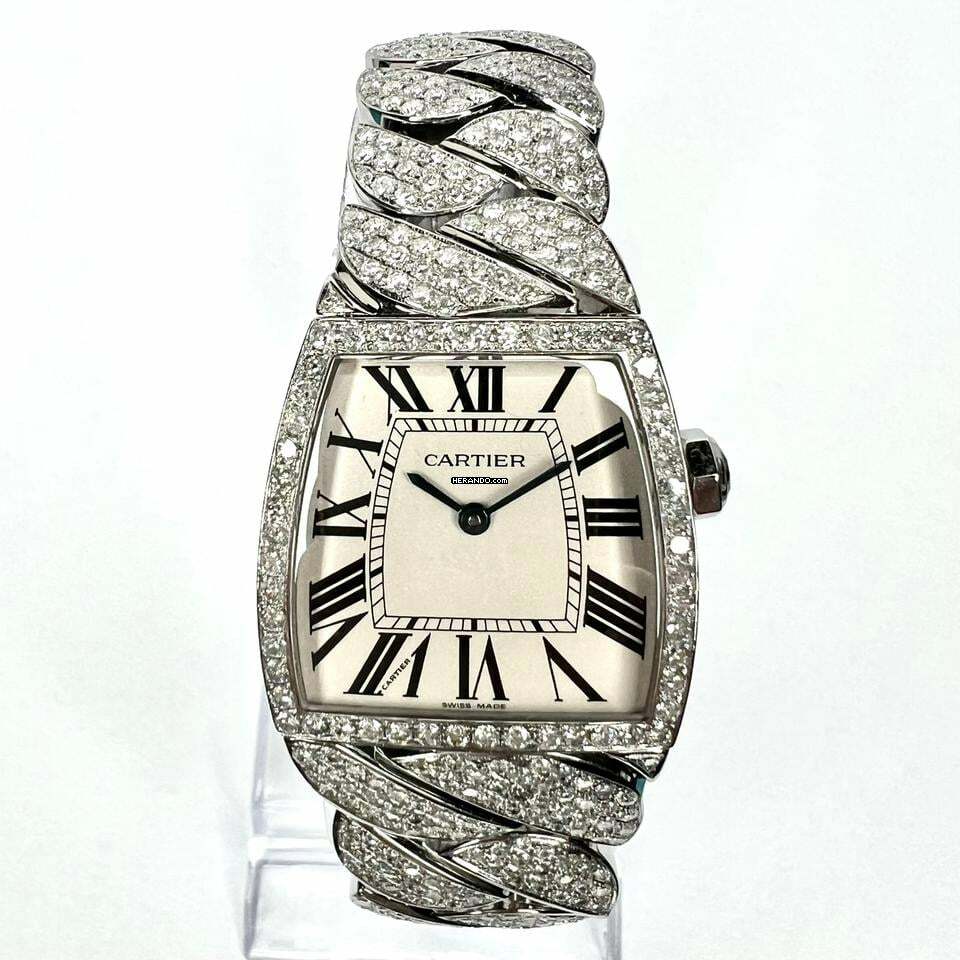Cartier La Dona de Cartier 2835 Quartz 28mm Steel 6.08TCW Diamond Watch </h1>