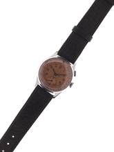 Thumbnail von Venus Gents / Unisex 1-Button Chronograph Wristwatch medium / small size manual wind Mono – Poussoir