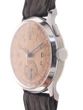 Thumbnail von Venus Gents / Unisex 1-Button Chronograph Wristwatch medium / small size manual wind Mono – Poussoir