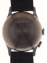 Thumbnail von Venus Gents / Unisex 1-Button Chronograph Wristwatch medium / small size manual wind Mono – Poussoir