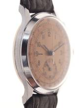 Thumbnail von Venus Gents / Unisex 1-Button Chronograph Wristwatch medium / small size manual wind Mono – Poussoir