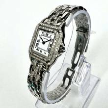 Thumbnail von Cartier Panthère Quartz 23mm Steel ~1.50TCW Diamond Watch </h1>