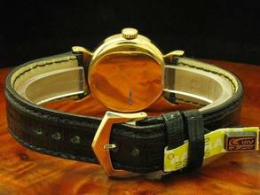 Thumbnail von Patek Philippe Calatrava 18kt 750 Gold Handaufzug Herrenuhr Ref 572 Von 1941 </h1>