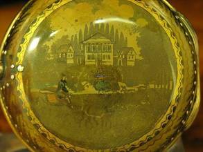 Thumbnail von Josh Procter Messing Open Face Spindeltaschenuhr Mit Schnecke & Kette </h1>