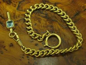 Thumbnail von Josh Procter Messing Open Face Spindeltaschenuhr Mit Schnecke & Kette </h1>