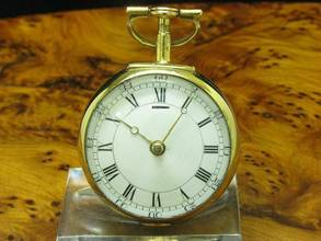  Josh Procter Messing Open Face Spindeltaschenuhr Mit Schnecke & Kette </h1> 