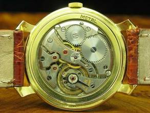 Thumbnail von IWC Shark Fin 18kt 750 Gold Handaufzug Herrenuhr / Ref 521 / Kaliber C.89 </h1>