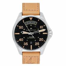 Thumbnail von Hamilton Khaki Aviation H64645531 - Khaki Aviation Automatic Black Dial Stainless Steel Men's Watch </h1>