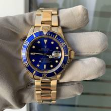 Thumbnail von Rolex Submariner Date 16618 blue tritium dial Full Set 1998’s </h1>