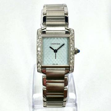 Cartier Tank Française Quartz 20mm Steel LMT EDITION Dial 0.80TCW DIAMOND Watch </h1>