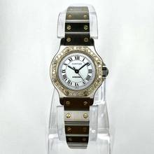 Thumbnail von Cartier Santos OCTAGON Automatic 25mm 2 Tone 0.32TCW DIAMOND Watch  </h1>