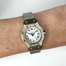 Thumbnail von Cartier Santos OCTAGON Automatic 25mm 2 Tone 0.32TCW DIAMOND Watch  </h1>