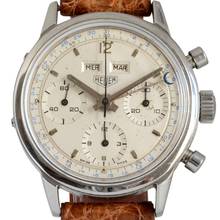 Thumbnail von Heuer Carrera 12 Dato Chronograph silver dial 1967's