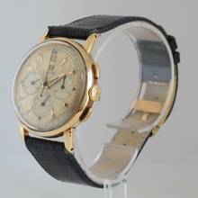 Thumbnail von Omega Speedmaster Chronograph 2439 Pre-Speedmaster yellow gold 14KT 1950’s </h1>