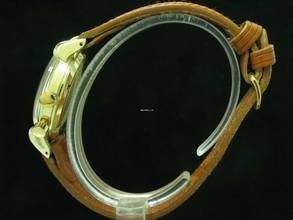 Thumbnail von Gruen Chrono-timer 14kt 585 Gold Herrenuhr Mit Pulsometerskala / Kaliber 450 </h1>