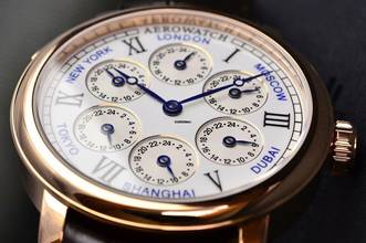 Thumbnail von Aerowatch Renaissance 7 Time Zones Gold PVD