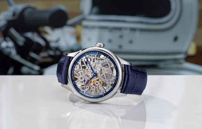  Aerowatch Renaissance Skeleton Blue optional Skeleton Classic silver 