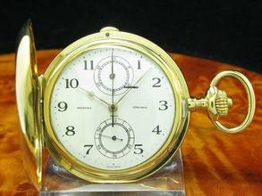 Thumbnail von Vacheron Constantin 18kt 750 Gold Savonette Taschenuhr Chronograph Von 1911 </h1>
