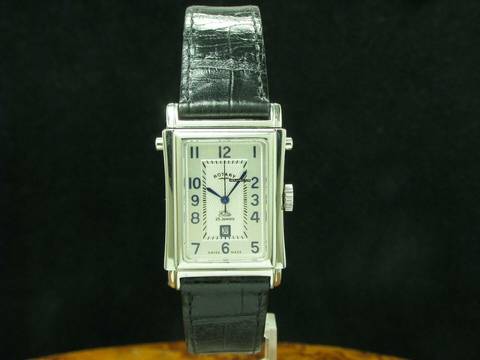  Rotary Elite Edelstahl Automatic Herrenuhr / Rechteckig / Ref 10729-p0:01801 </h1> 