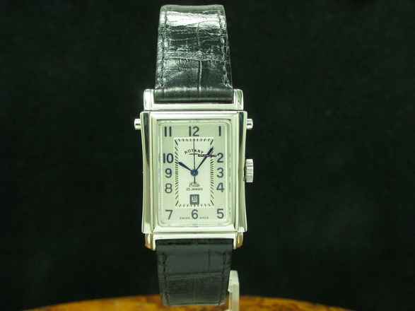  Rotary Elite Edelstahl Automatic Herrenuhr / Rechteckig / Ref 10729-p0:01801 </h1> 