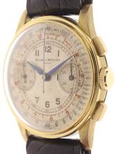 Thumbnail von Baume & Mercier Gents manual wind Wristwatch Chronograph 17 Rubis Antimagnetic