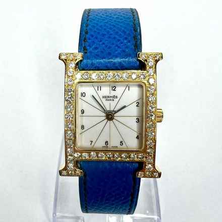  Hermès Heure H 25mm 2 Tone 0.92TCW DIAMOND Watch </h1> 