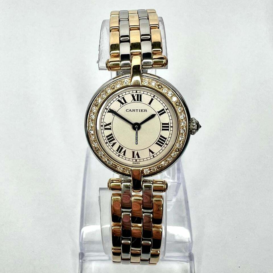 Cartier Panthère VENDOME 24mm 3 Row Gold 0.80TCW Diamond Watch </h1>