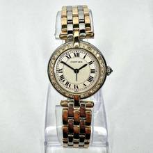 Thumbnail von Cartier Panthère VENDOME 24mm 3 Row Gold 0.80TCW Diamond Watch </h1>