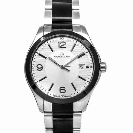  Maurice Lacroix Miros MI1018-SS002-131 - Miros Quartz Silver-tone Dial Stainless Steel Men's Watch </h1> 
