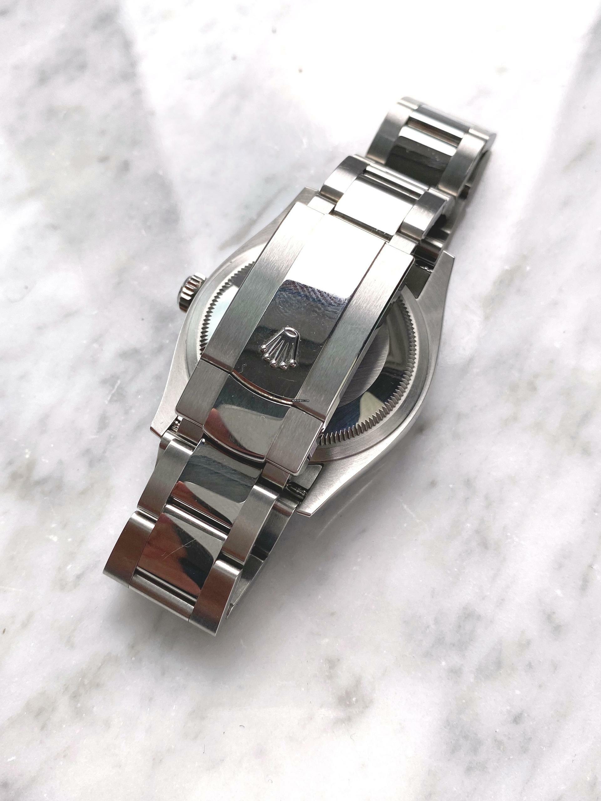 Thumbnail von Rolex Datejust 36 36mm Steel Palm Leaf Dial Green Grün Automatic Automatik Full Set 126200 126200