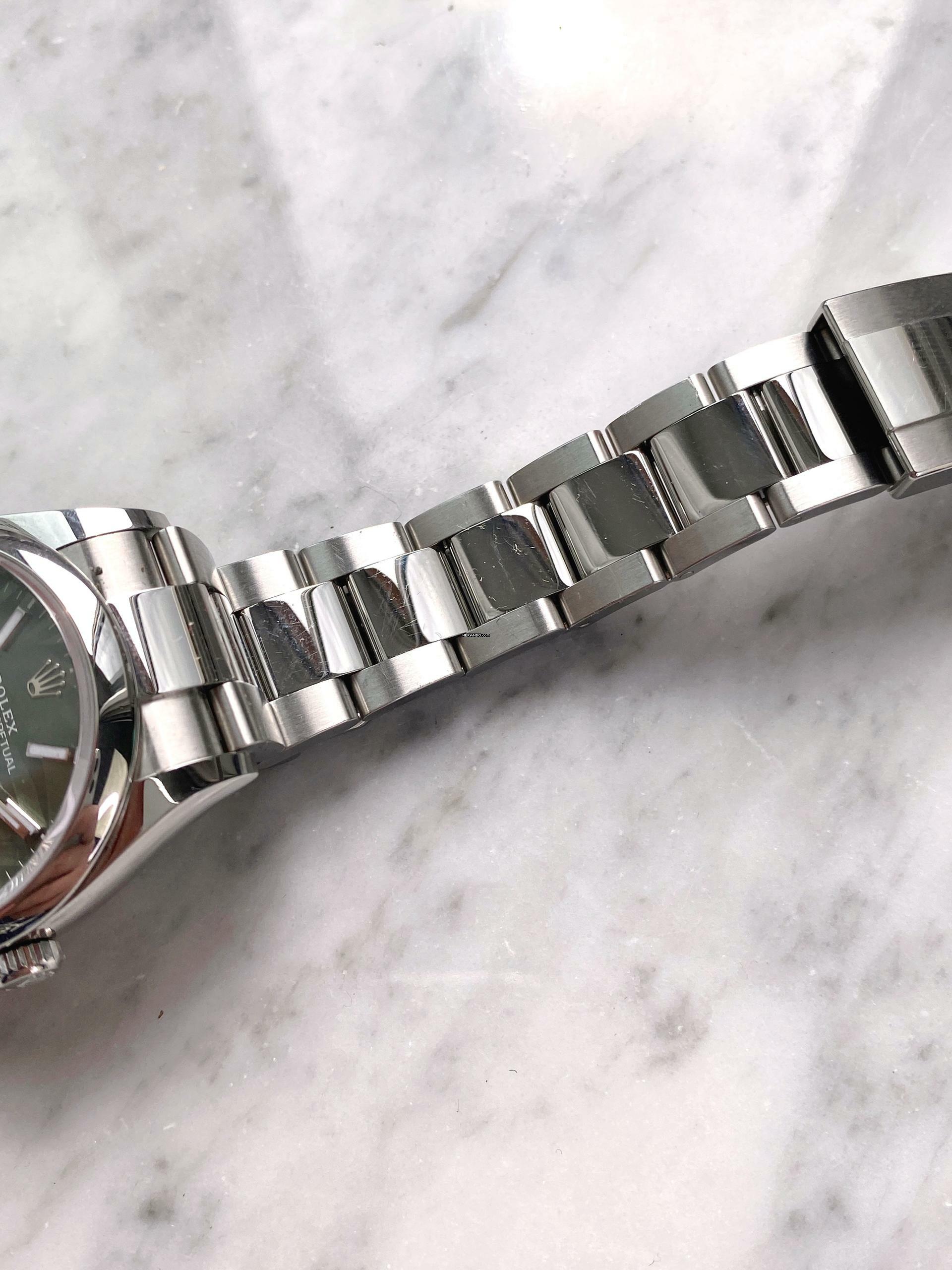 Thumbnail von Rolex Datejust 36 36mm Steel Palm Leaf Dial Green Grün Automatic Automatik Full Set 126200 126200