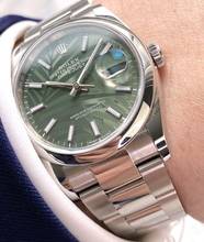 Thumbnail von Rolex Datejust 36 36mm Steel Palm Leaf Dial Green Grün Automatic Automatik Full Set 126200 126200