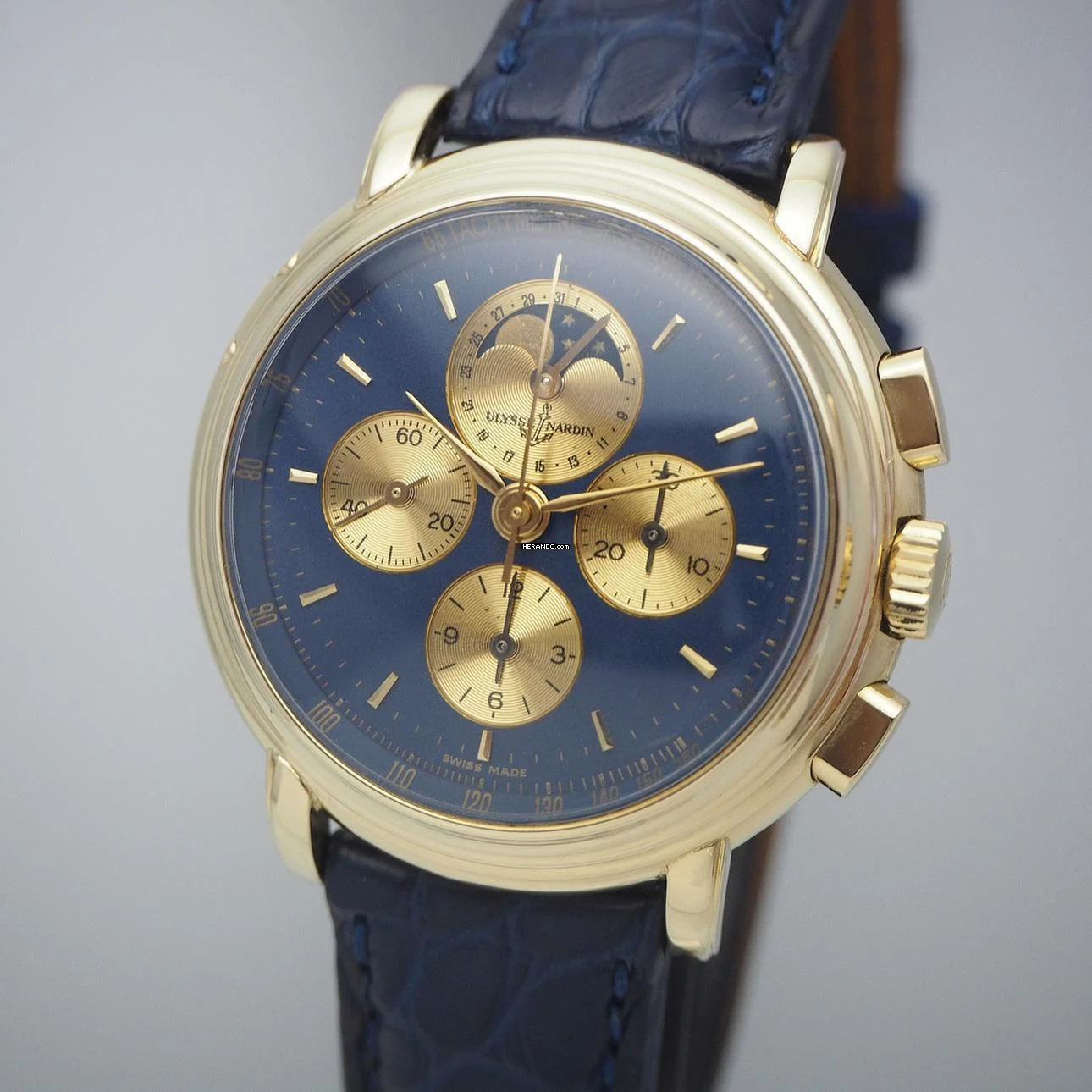  Ulysse Nardin Chronograph Calendar Moon 531-22 , Limited Edition Gold 18k/750 </h1> 
