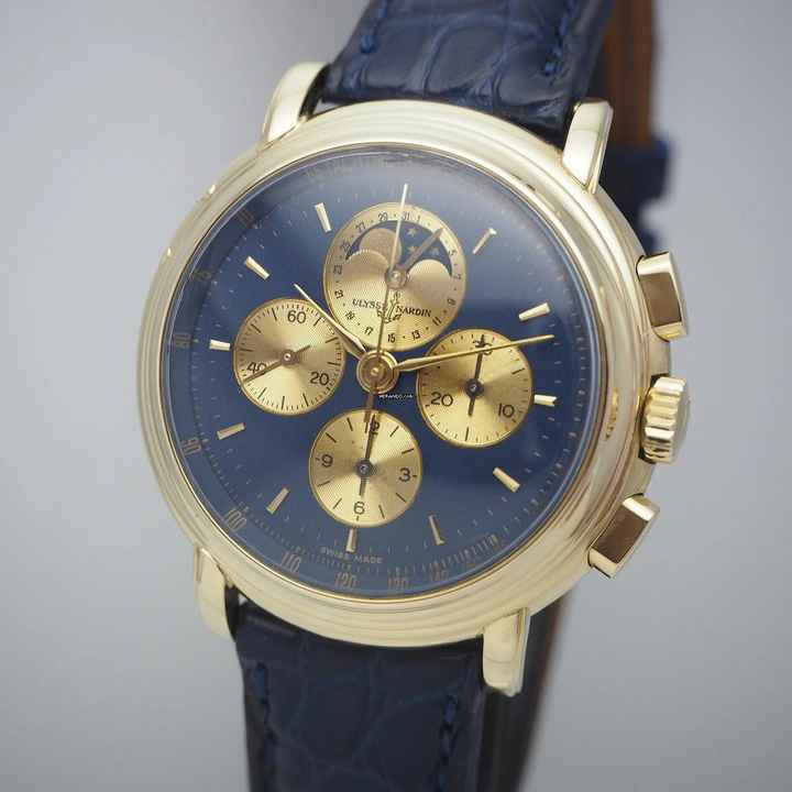 Ulysse Nardin Chronograph Calendar Moon 531-22 , Limited Edition Gold 18k/750 </h1> 