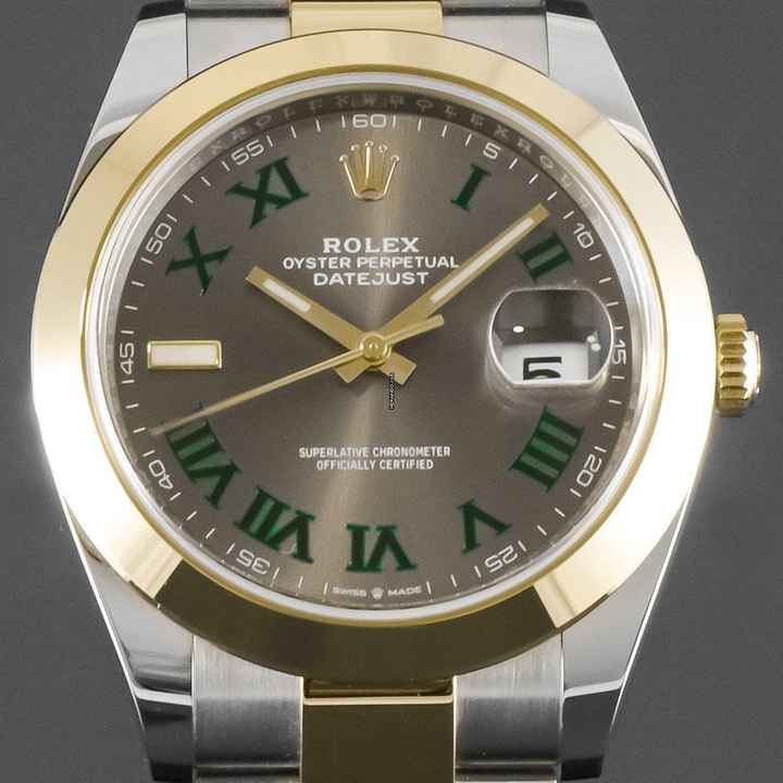  Rolex Datejust 41 Wimbledon Stahl/Gold LC100 2019 